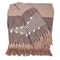 Nassau Collection Striped Cotton Throw Blanket with Tassels - 50" x 60" - Brown and Gray